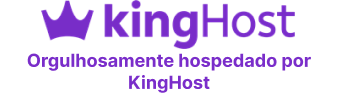 logo do kinghost com as escritas " Orgulhosamente hospedado por KingHost " 